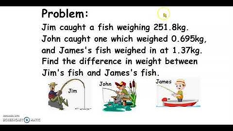 Decimal numbers: How to add and subtract with word problems