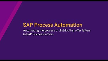 Automating the process of distributing offer letters in SAP SuccessFactors