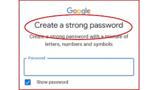 create a strong password kaise banaye || google create a strong password