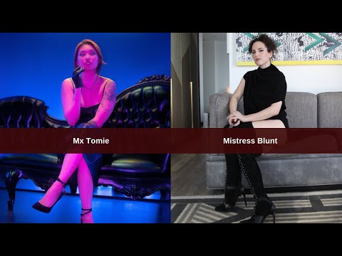 Dominatrix Mistress Blunt and Mx Tomie discuss religion, crossdressing, femdom porn and more!