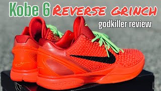 Kickwho with the retail quality! Kobe 6 reverse grinch godkiller on foot legit check review