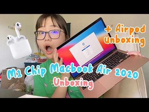 Macbook Air 2019 Màu Hồng - ĐẬP HỘP APPLE MACBOOK AIR M1 CHIP 256gb MỚI NHẤT!!! Có đáng đồng tiền?! ( + airpod 2 unboxing)