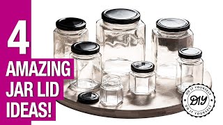 Don't Throw Your Jar Lids Away! 🙌 4 Great Recycling Ideas | DIY