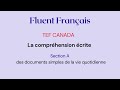 TEF Canada Reading Section Practice 2026 | Beginner to Intermediate