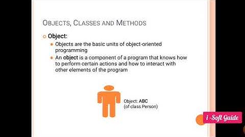 Objects and Classes in Object Oriented Modelling | OOM Lessons | 2 | i-Soft Guide