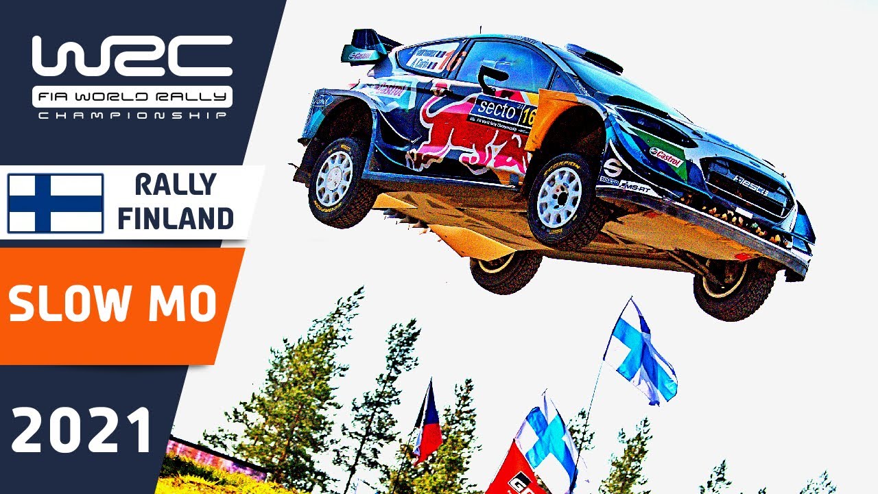 Cars Jumping Rally Wrc Rally Finland: Škoda Driver Oliver Solberg