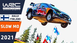Slow Motion Rally Jumps from WRC Secto Rally Finland 2021