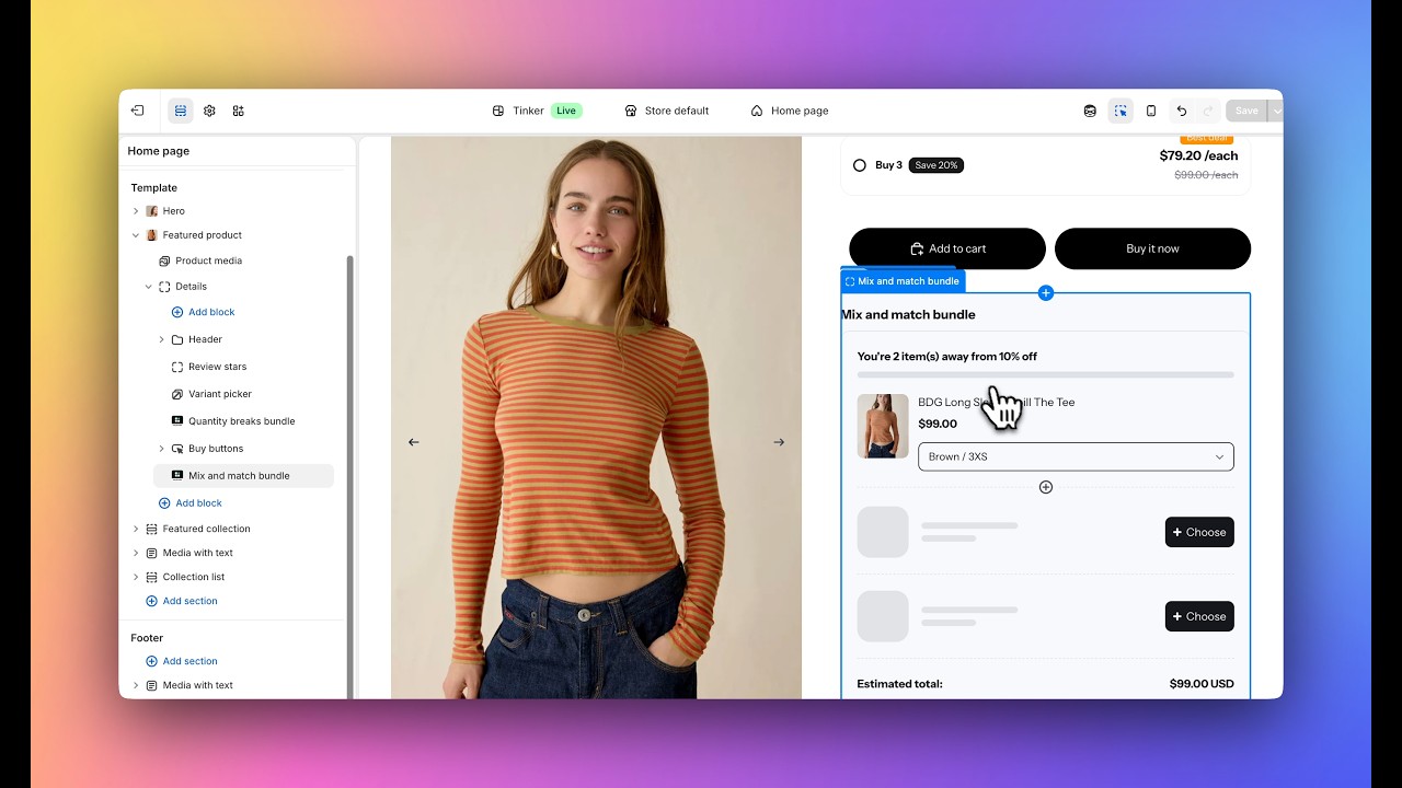 Add a Mix-and-Match Bundle Widget to Your Store Homepage - YouTube