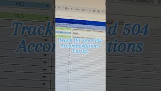 How to Track Accommodations for IEPs & 504 Plans | Teacher Hack 💙