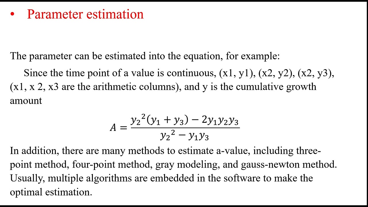 1  Logistic growth curve model