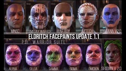 Eldritch Facepaints Version 1.1 for XCOM 2 - Extra Content in 1.1