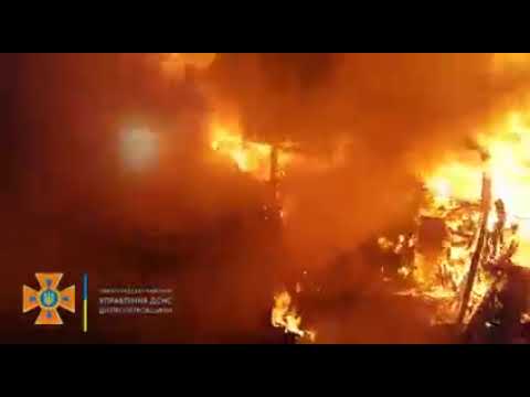 В Павлограде был пожар на ул. Днепровская