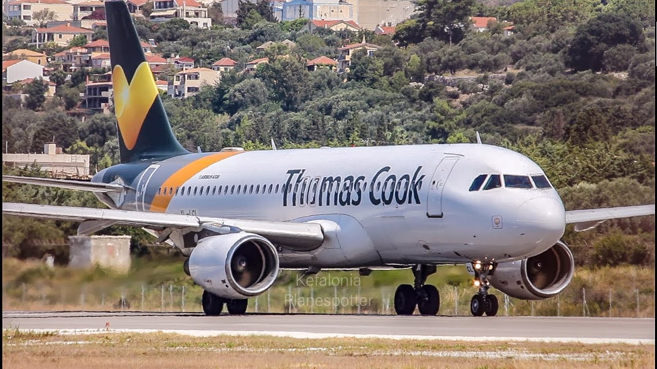 Thomas Cook A320 | Powerful take off from Kefalonia Airport (LGKF) | EFL Planespotting