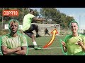 One v One Skill Challenge with Allan Saint-Maximin! | Timbsy Vs The World