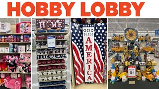 HOBBY LOBBY RED WHITE AND BLUE SPECIAL ~ 40% OFF SPRING SHOP & SUMMER SHOP WITH ME