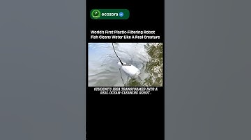 Robo-Fish That Eats Plastic & Cleans Oceans 🐟 🌊| #Robotics #Science #Future #Innovation #technology