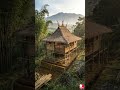 Rumah adat Sunda dengan teras sawah bertingkat  #timelapse #rumah #adatsunda  #reels