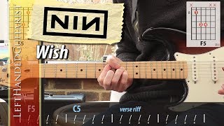 Nine Inch Nails - Wish | guitar lesson