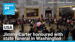 Former president Jimmy Carter honoured with state funeral in Washington • FRANCE 24 English