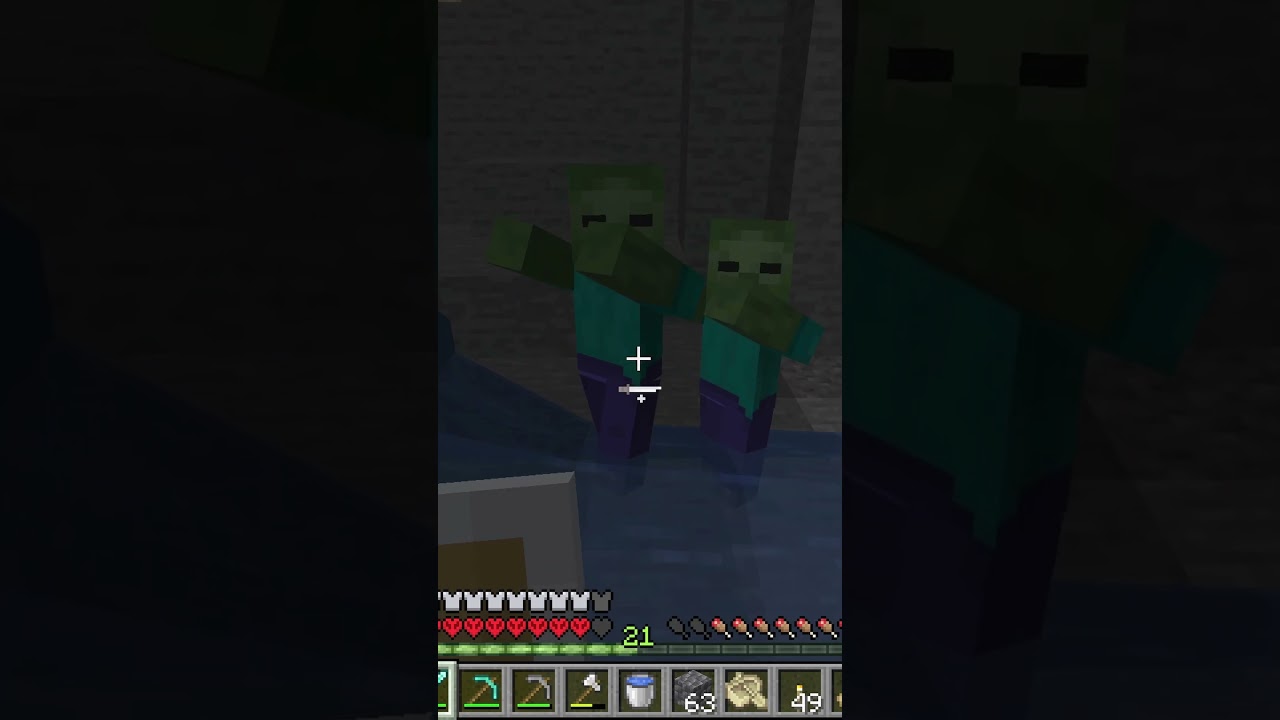 2 Zombies in hardcore… water redt mij 😮‍💨💧