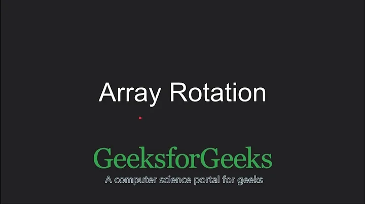 Array Rotation | GeeksforGeeks