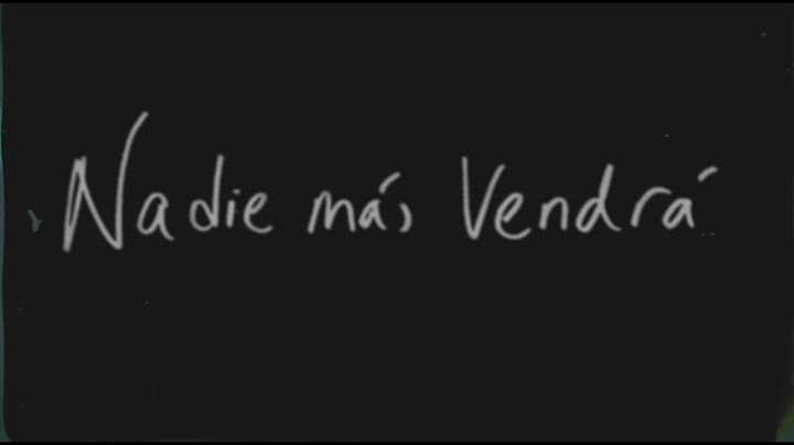 José Madero - Nadie Más Vendrá (Lyric Video)
