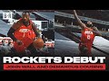 John Wall And DeMarcus Cousins Make Rockets Debut