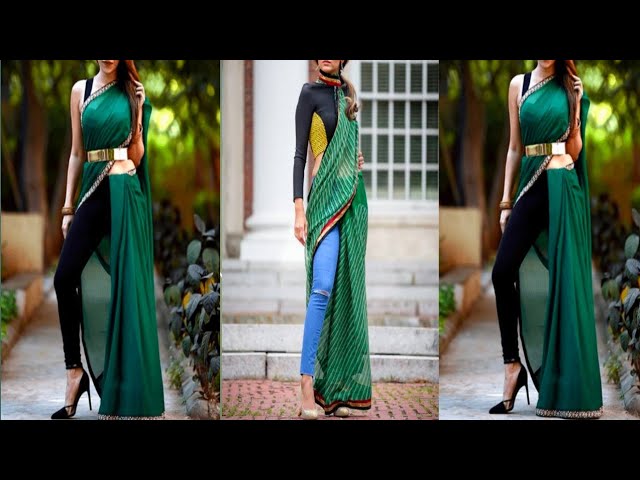 Pant style saree inspired by Shilpa Shetty | Fashion pants, Saree look,  Indo western saree
