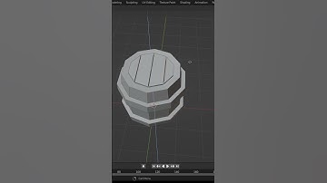 Model 3D Barrel In Blender #3dartist #3dmodeling #blender #shortvideo #shorts