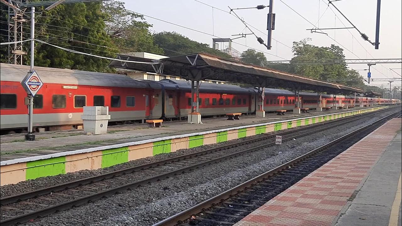 Chennai Egmore to Kanyakumari Express Slow Speed Crossing at