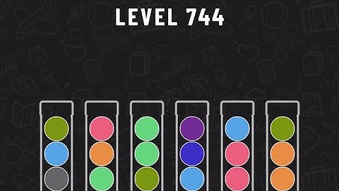 Ball Sort Puzzle Level 744 #ballsortpuzzle #ballsortpuzzlegameplay #puzzlegame #mobilegames