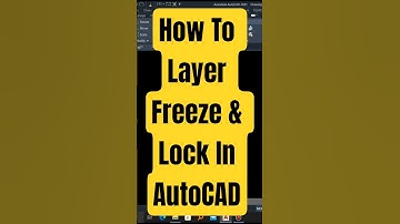 How To Layer Freeze & Lock In AutoCAD #autocad #viral #autocadplan #autocadtutorial #shorts #short