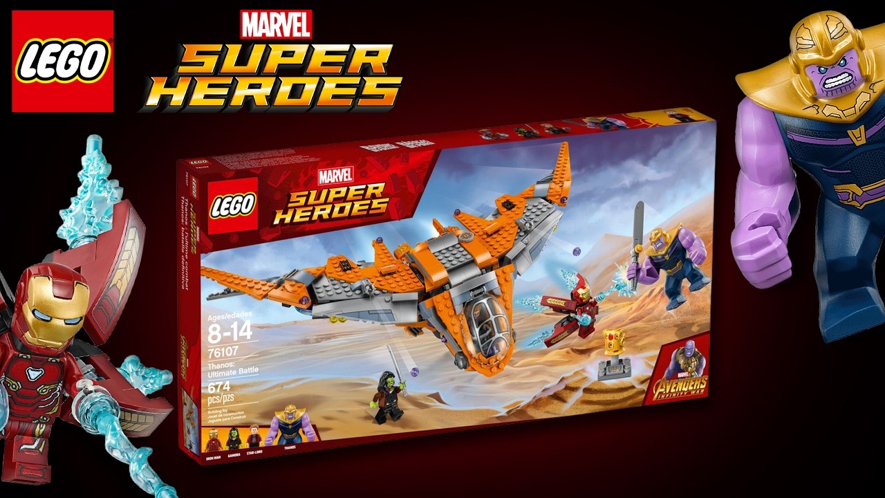 4-Min Speed Build | LEGO Marvel 76107 Thanos: Ultimate Battle - YouTube