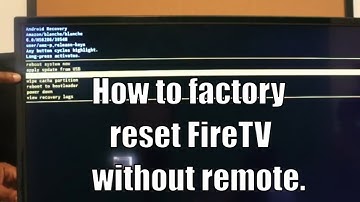 How To Factory Reset A Fire TV/Fire TV Stick Without A Remote!