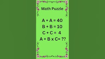 Math Puzzle #shorts #maths #youtubeshorts #mathspuzzle #tricks #math #puzzle #puzzlegame #ilearn