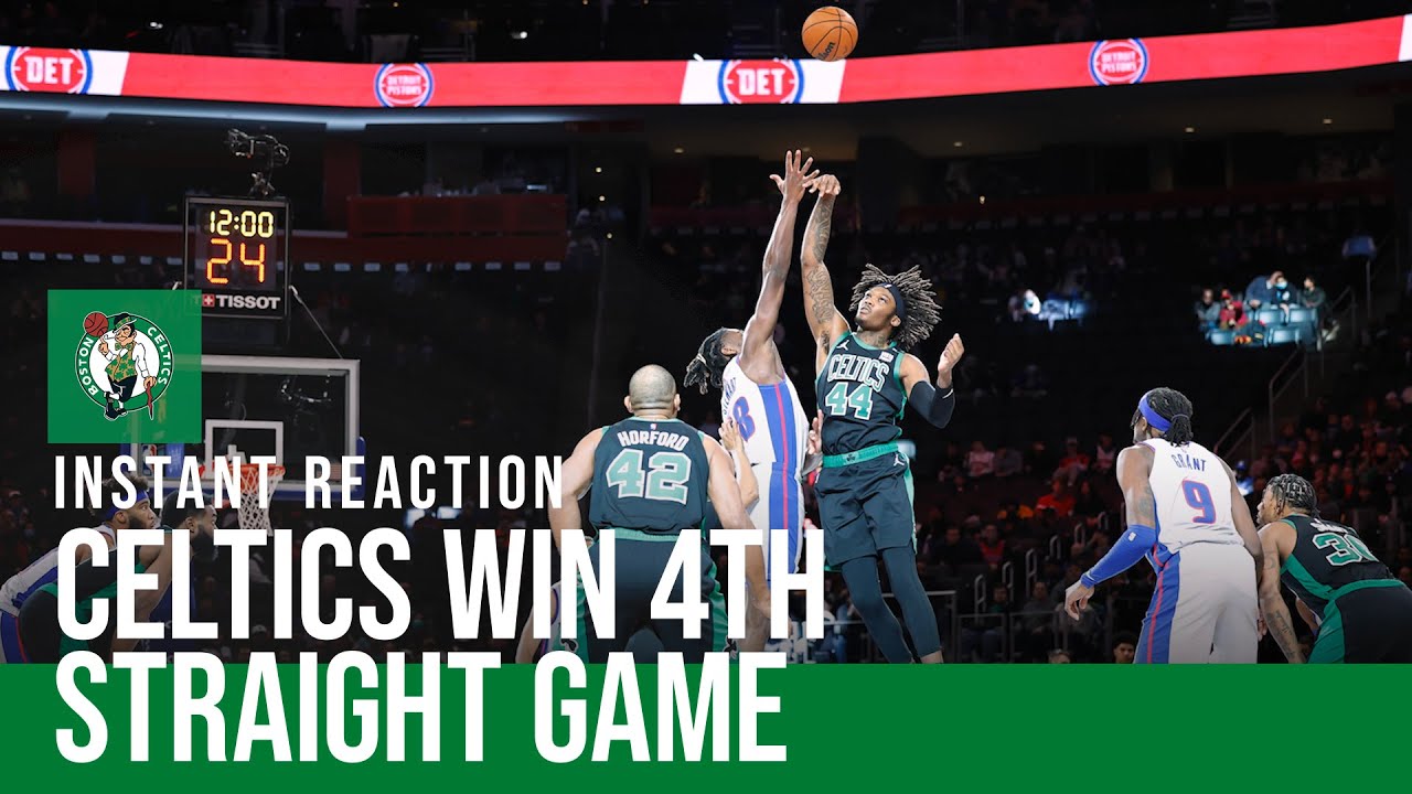 Amazing Pistons Face The Celtics, Seek 4th Straight Win Design Concept Amazing Pistons Face The Celtics, Seek 4th Straight Win Design Concept