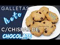 GALLETAS CON CHIPS DE CHOCOLATE/BAJAS EN GRASA/BAJAS EN CARBOHIDRATOS/KETO GALLETAS