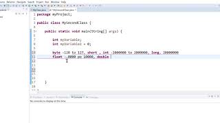 Java Tutorial 2: Identifiers, Variables, Declarations