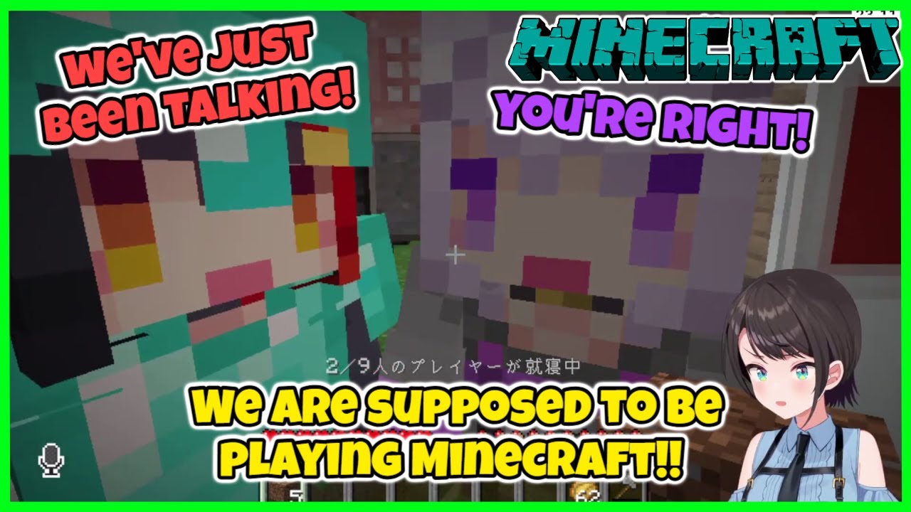 [Minecraft] Subaru, Okayu and Mio Kinda Forgot They Were Streaming [Hololive / ENG SUB]
