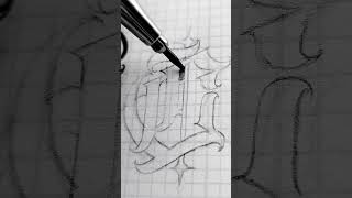 Chicano Old English Script Lettering "C"