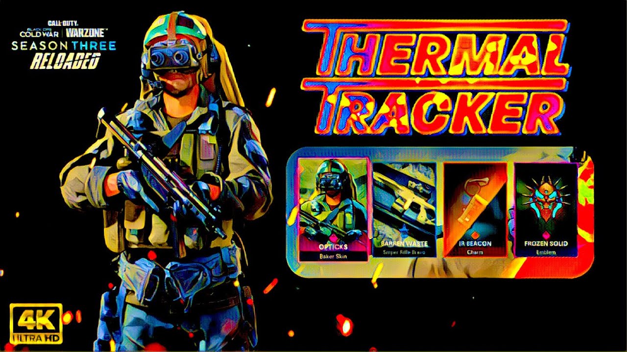 Thermal Tracker Opticks BAKER SKIN Operator Bundle | Barren Waste LW3 - Tundra | Cold War Season 3