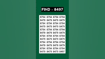 ASMR Eye Test 👁️ | Find 8497 Hidden Fast! | Most Relaxing Focus Challenge #Shorts