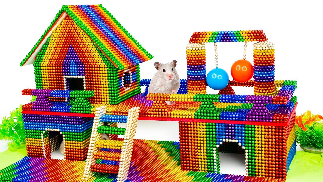 DIY Build Garden Mansion Playground House With Balls