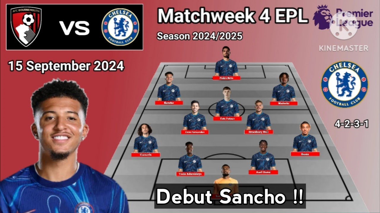 Sancho Debut 4 3 3 Formations Bournemouth Vs Chelsea Line Up With sancho-debut-4-3-3-formations-bournemouth-vs-chelsea-line-up-with