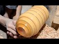 Incrable wooden Bottle making complete process.|Handcraft.