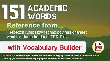 151 Academic Words Ref from "How technology has changed what it