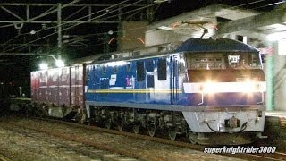 JR貨物 EF210-301号機+コキ12B 貨物列車2076レ 広島→岡山 2013.10