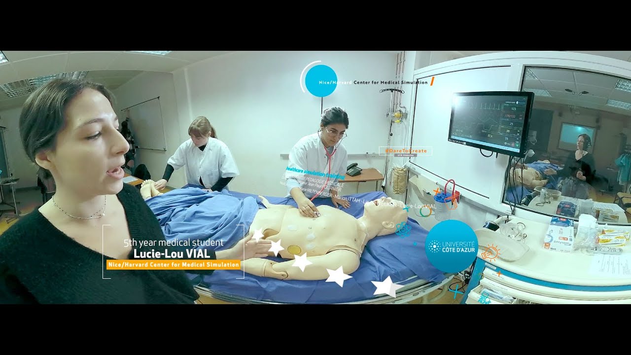 Immersion 360° en anglais : centre de simulation médicale Nice-Harvard  - Université Côte d'Azur