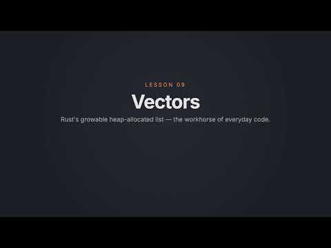 Learn Rust Easily #9 - Vectors
