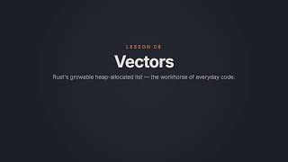 Learn Rust Easily #9 - Vectors